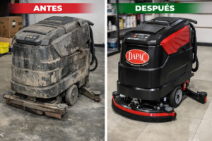 Antes vs despues Fregadora